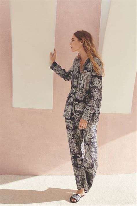 christian dior silk pyjamas|dior chez moi women's.